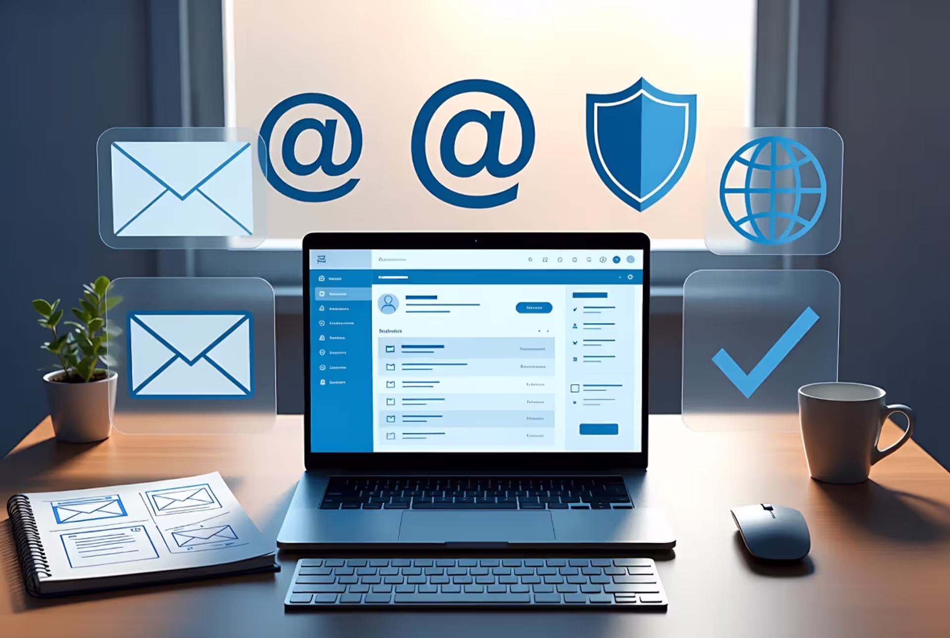 Creating a professional business email address — simple, secure, and essential.