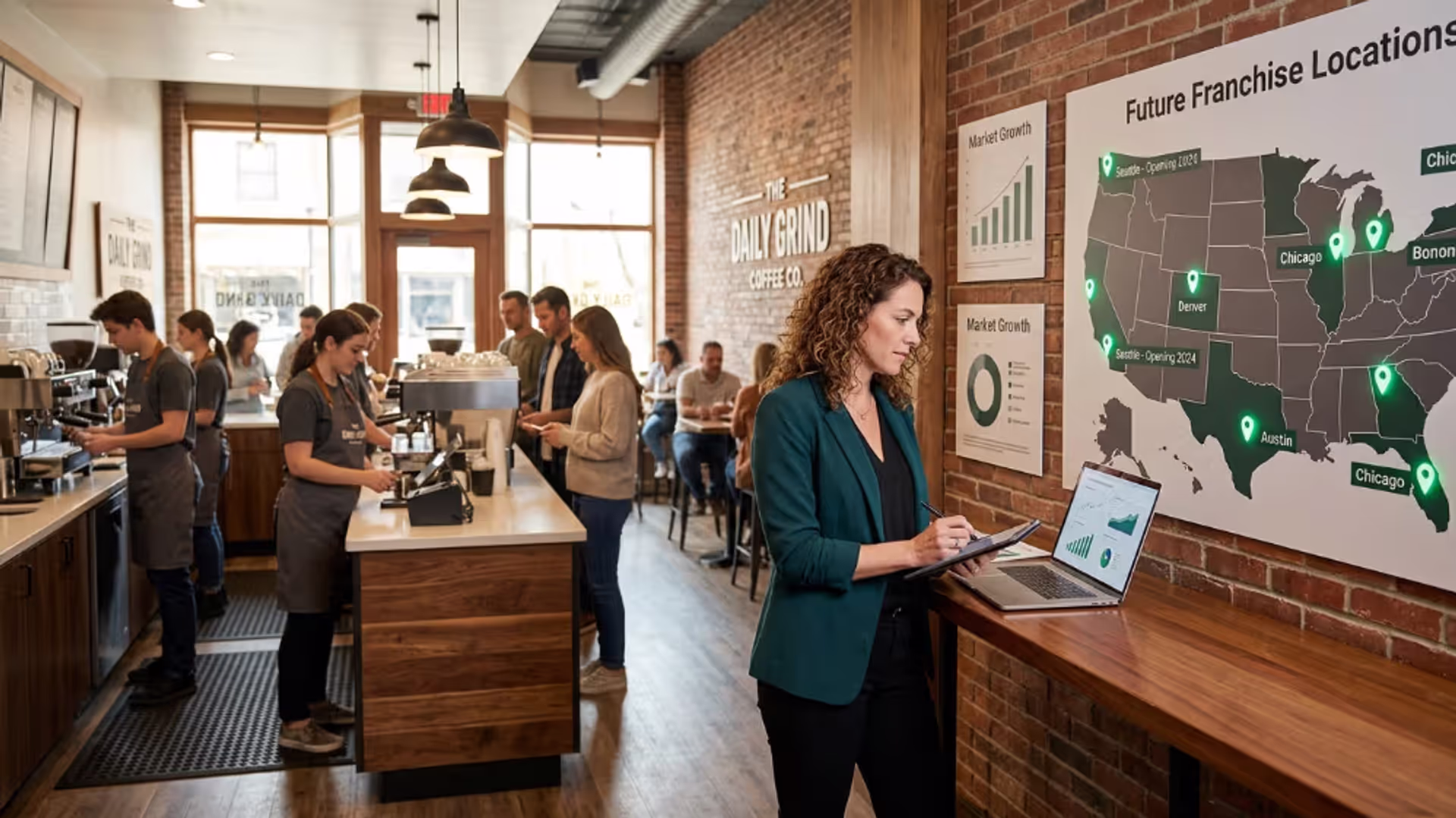 Business owner planning to expand a successful company into a franchise