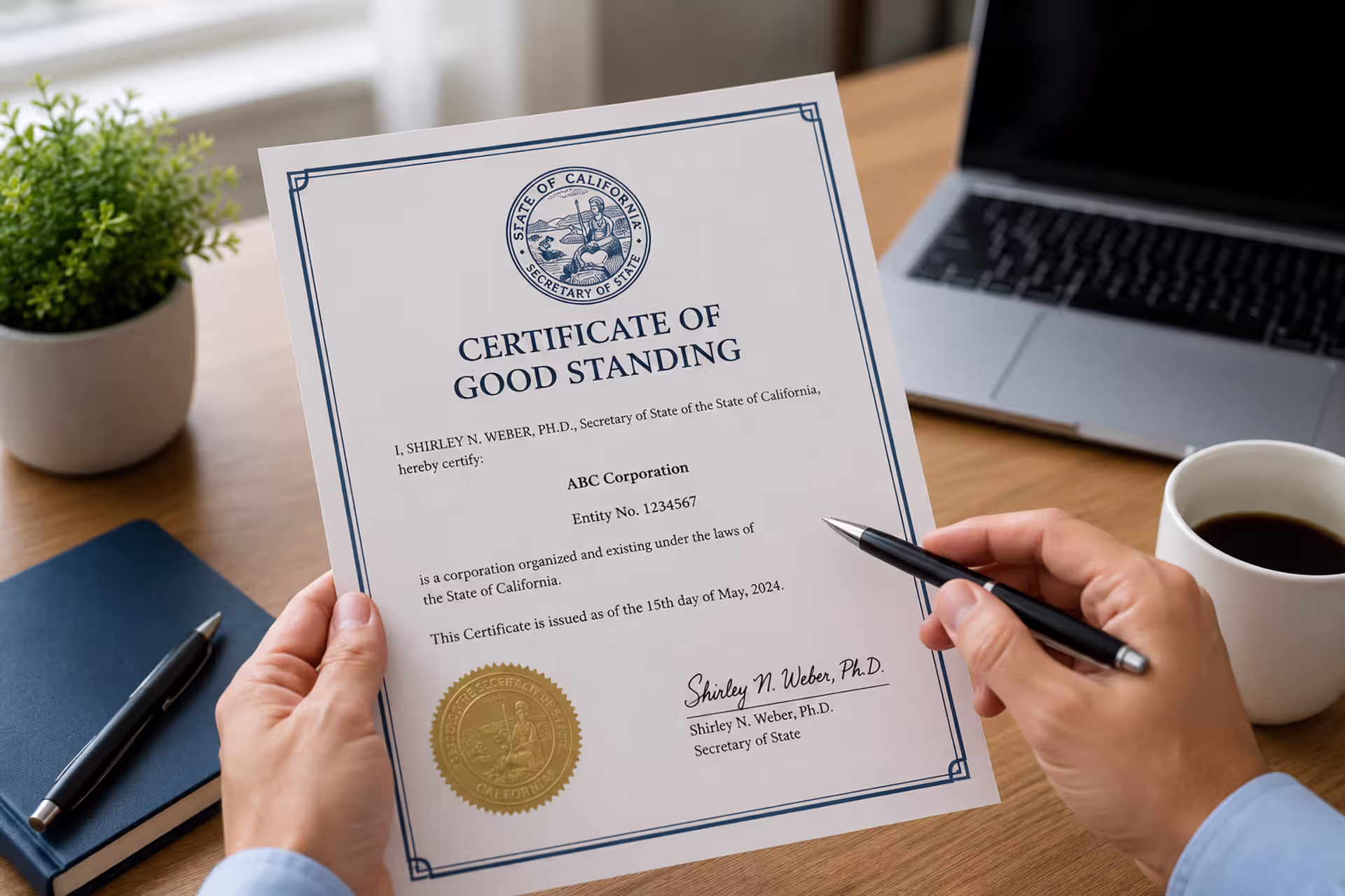 Understanding the Certificate of Good Standing: A key document for your business.